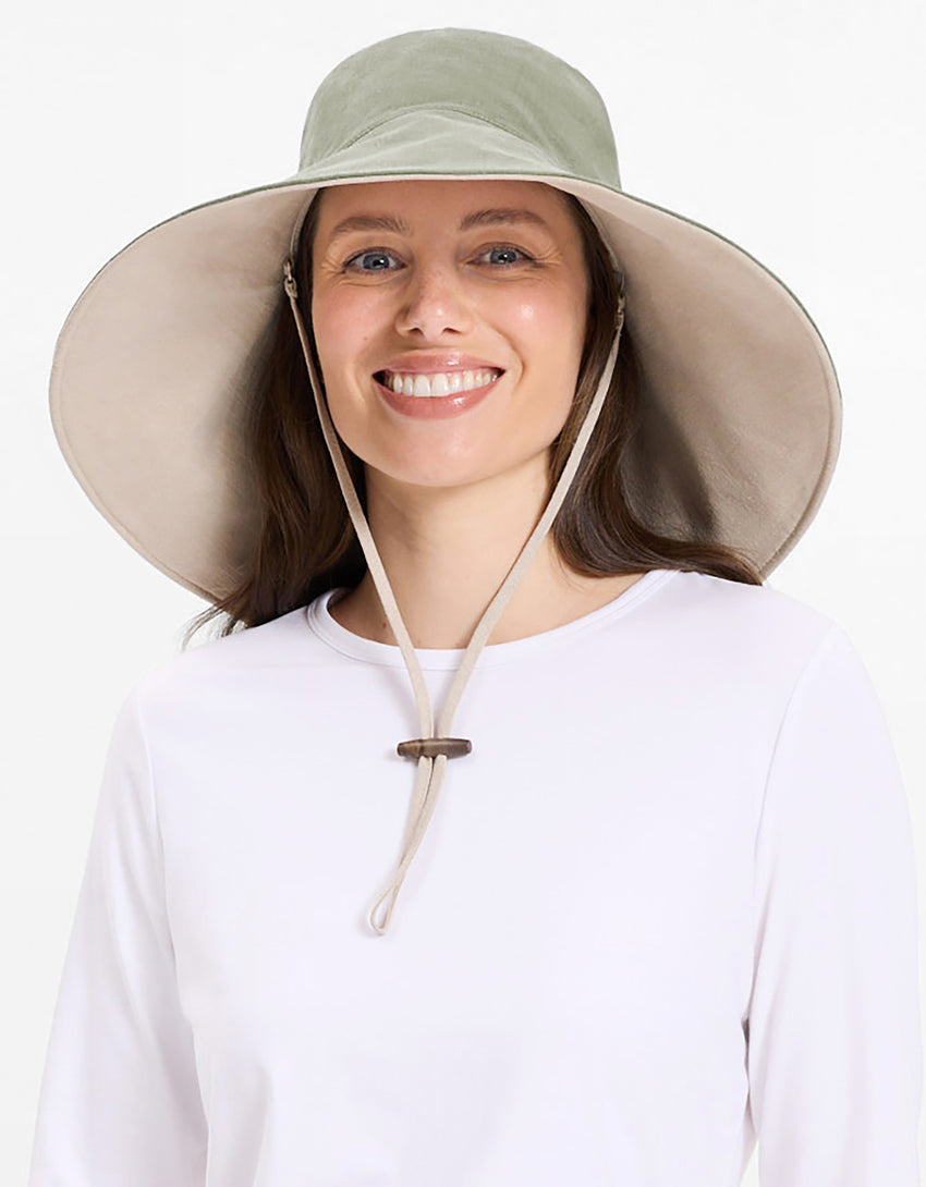 Ultra Wide Cotton Linen Hat UPF 50+ | Women's UV Protection Sun Hat