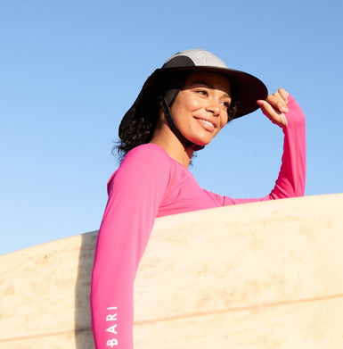 Water Sports Sun Hat easily folds, perfect for travel and lightweight
