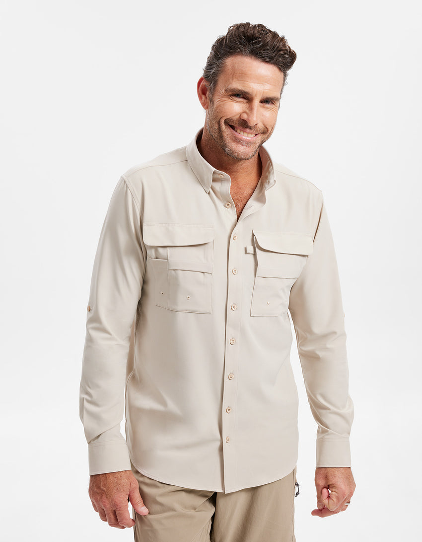 Hiking Shirt Men UPF 50+ Dry Lite | Men's Sun Protective Shirt | Solbari Australia
