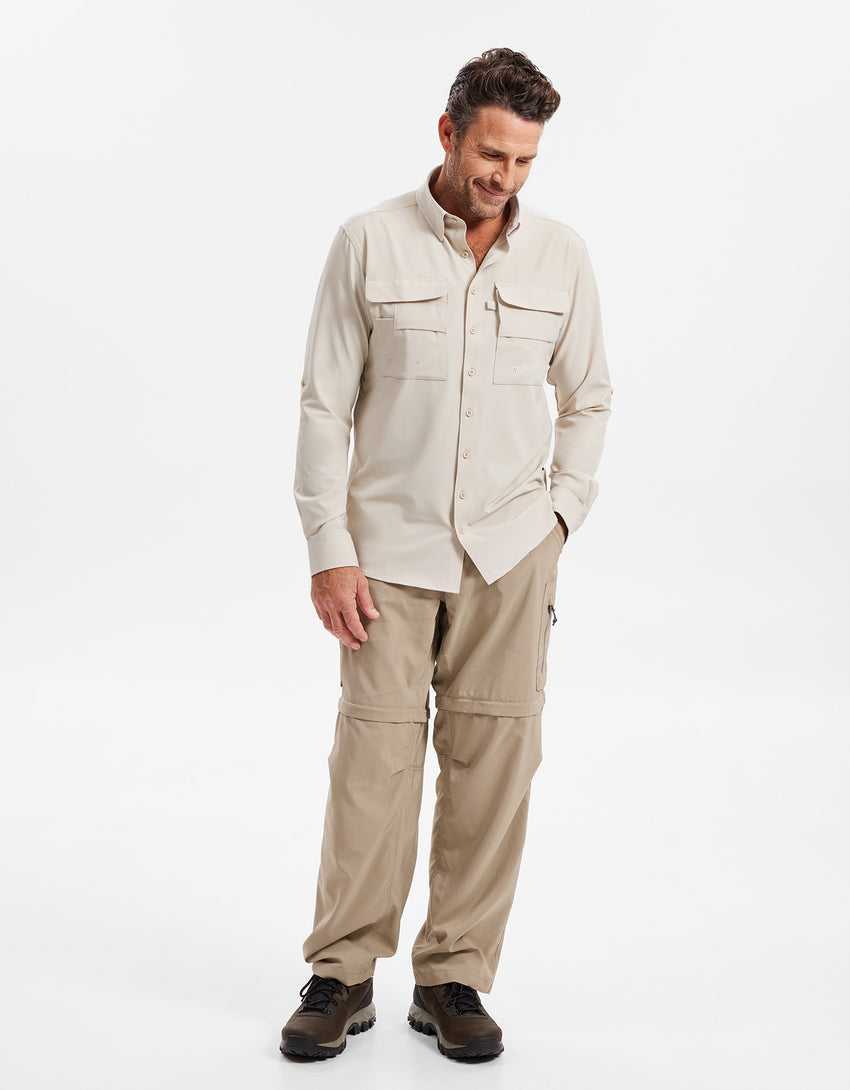 Hiking Shirt Men UPF 50+ Dry Lite | Men's Sun Protective Shirt | Solbari Australia