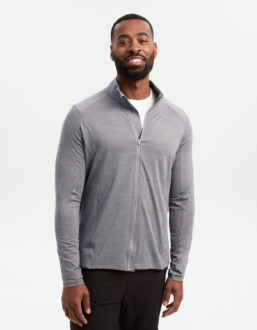 UPF 50+ Sun Protective Essential Full Zip Jacket For Men | Solbari