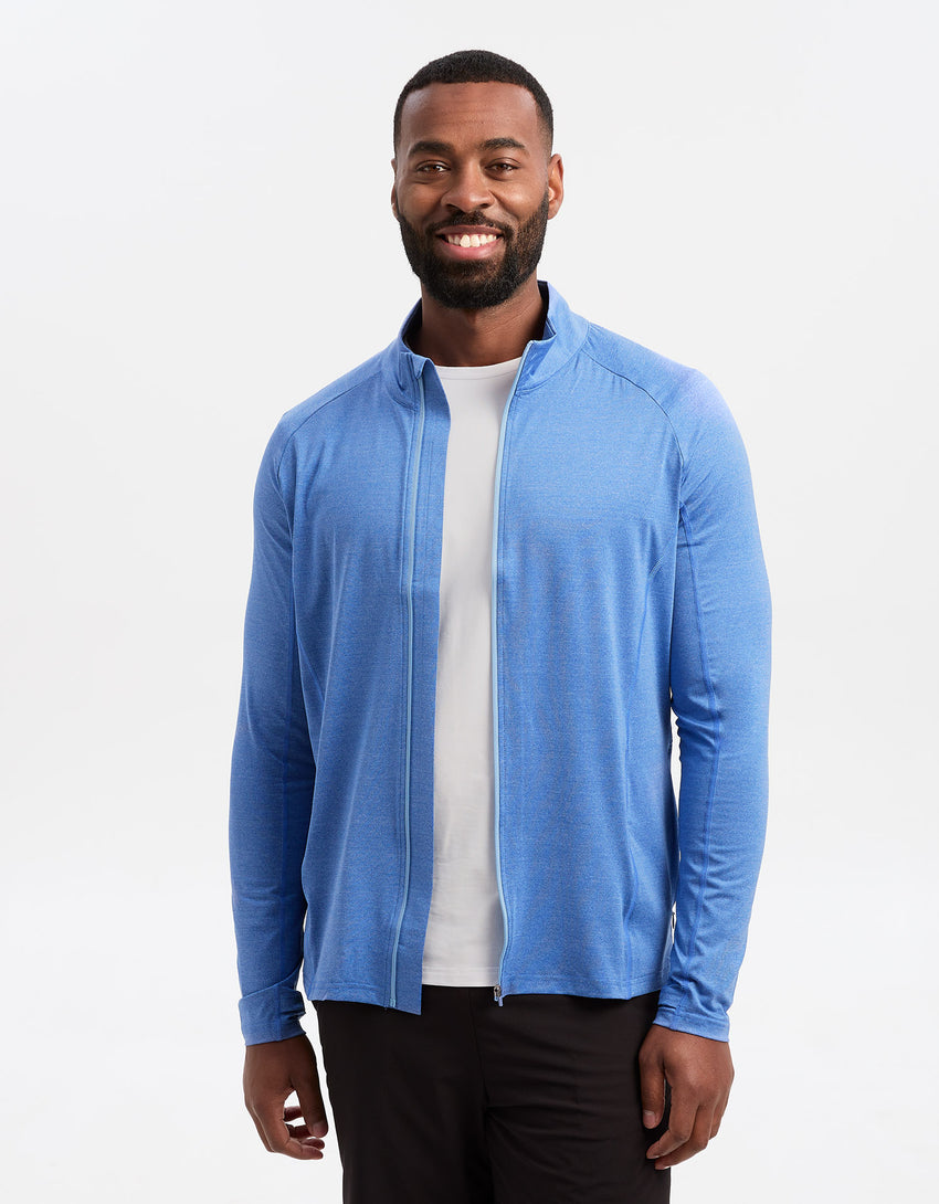 UPF 50+ Sun Protective Essential Full Zip Jacket For Men | Solbari